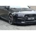 Накладка сплиттер на передний бампер Вариант2 на Audi RS3 8V Sportback рестайл